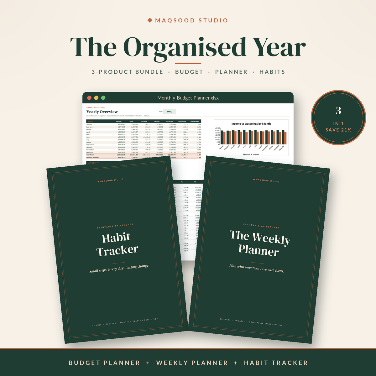 The Organised Year Bundle by Maqsood Studio